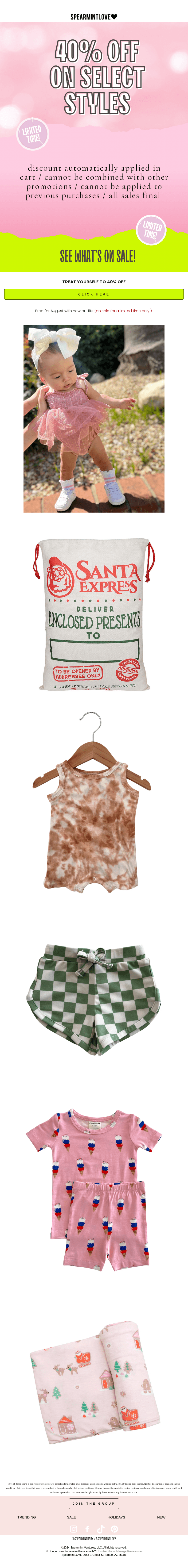 treat yourself to 40% off!