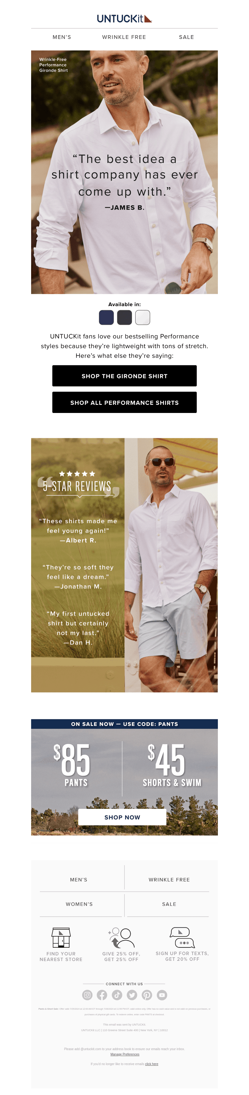 "These Shirts Made Me Feel Young Again!"