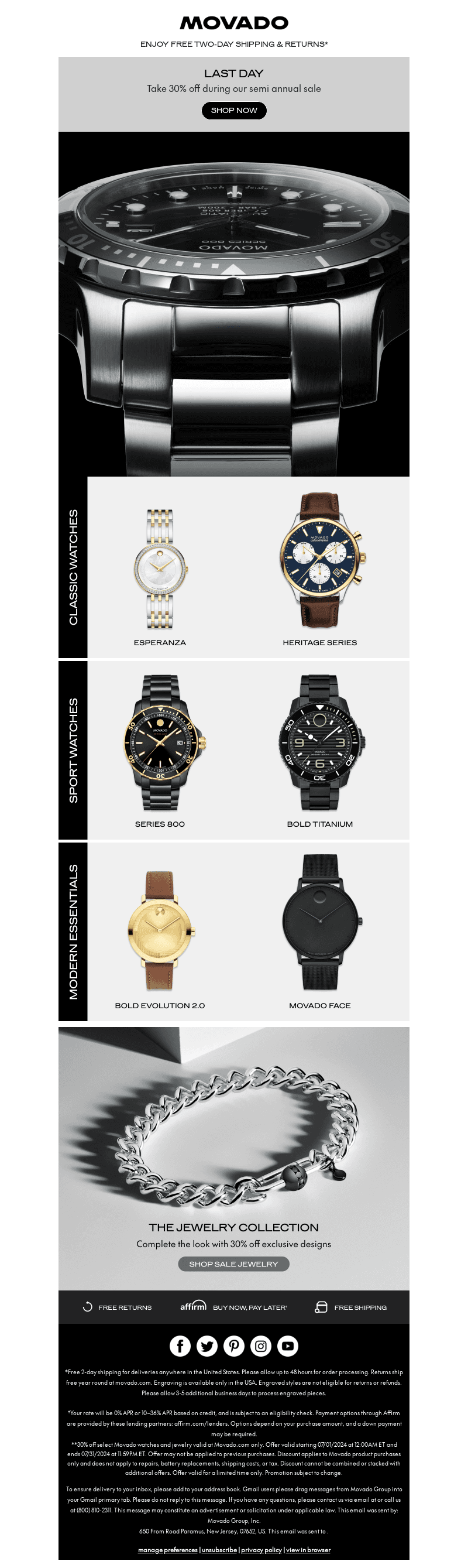 Final Hours: 30% off Select Watches & More