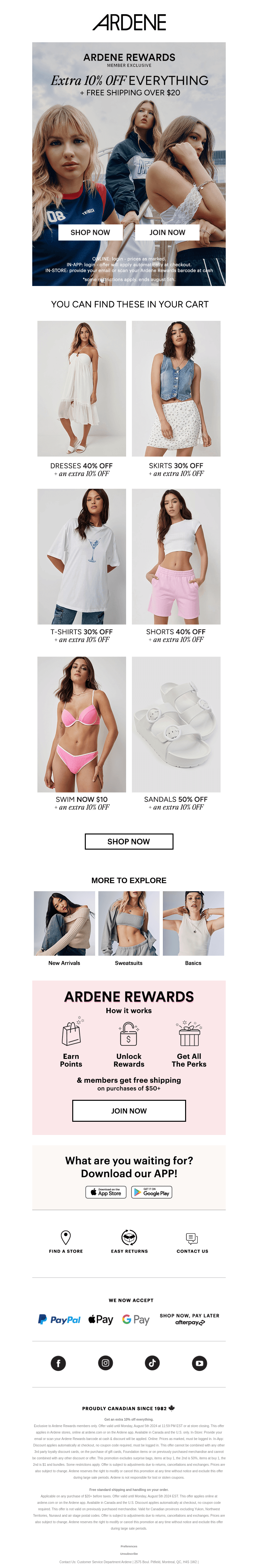 MEMBERS ONLY: extra 10% off everything ✨
