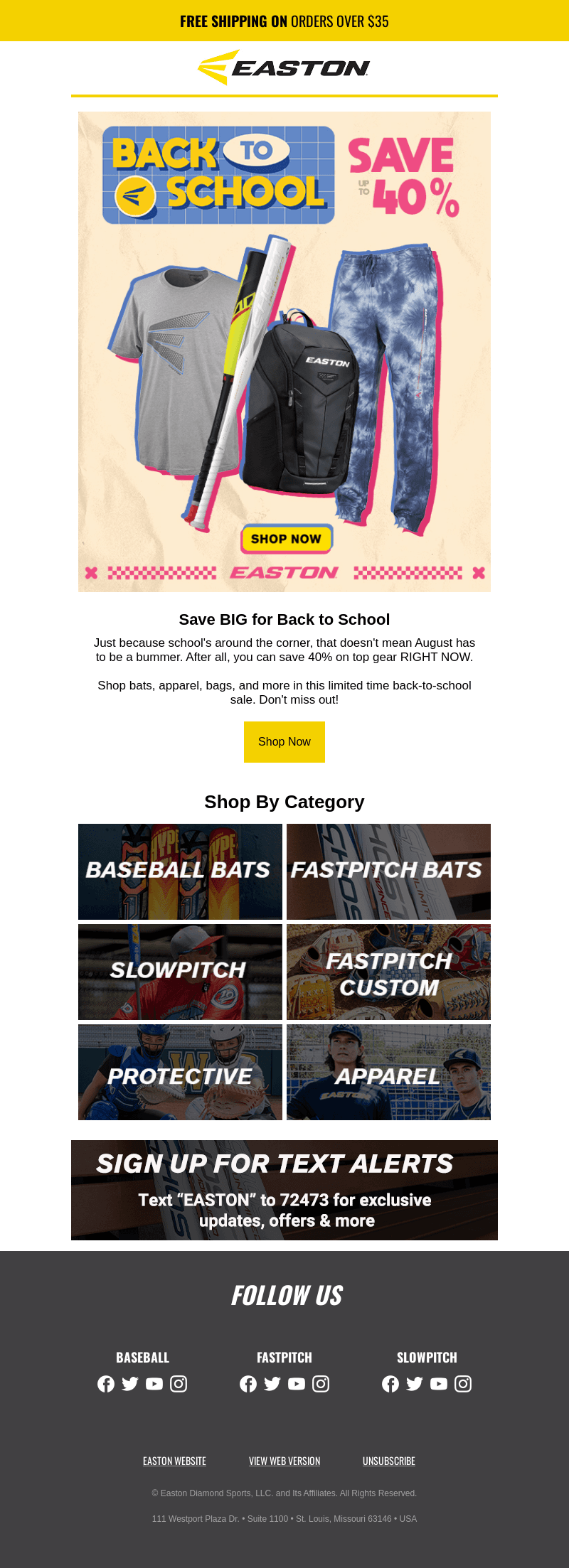 Easton email from Sat, Aug 3, 2024