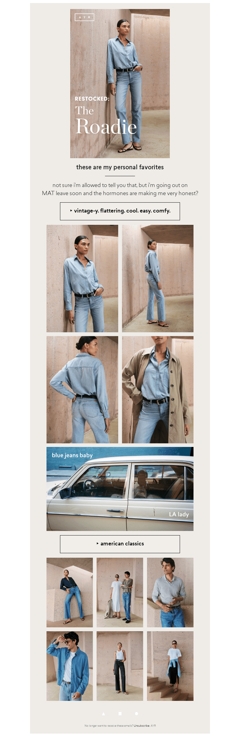 RESTOCK | possibly our coolest jeans?