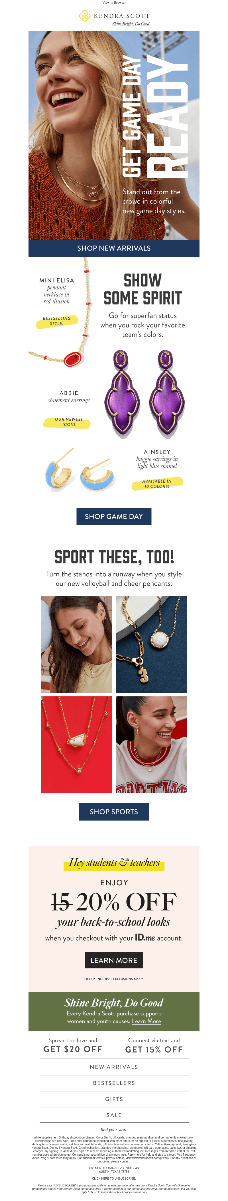 NEW Game Day Styles Are Here