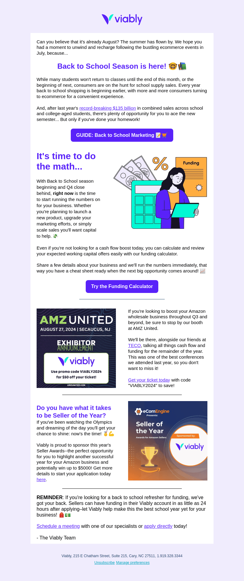 Viably email from Tue, Aug 6, 2024