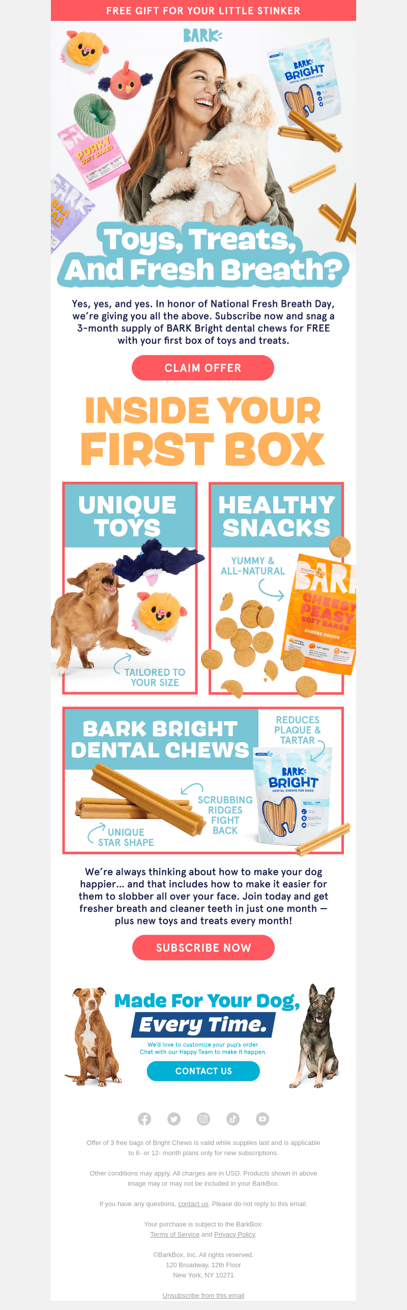 Does your lil’ stinker have stanky breath? 🐶