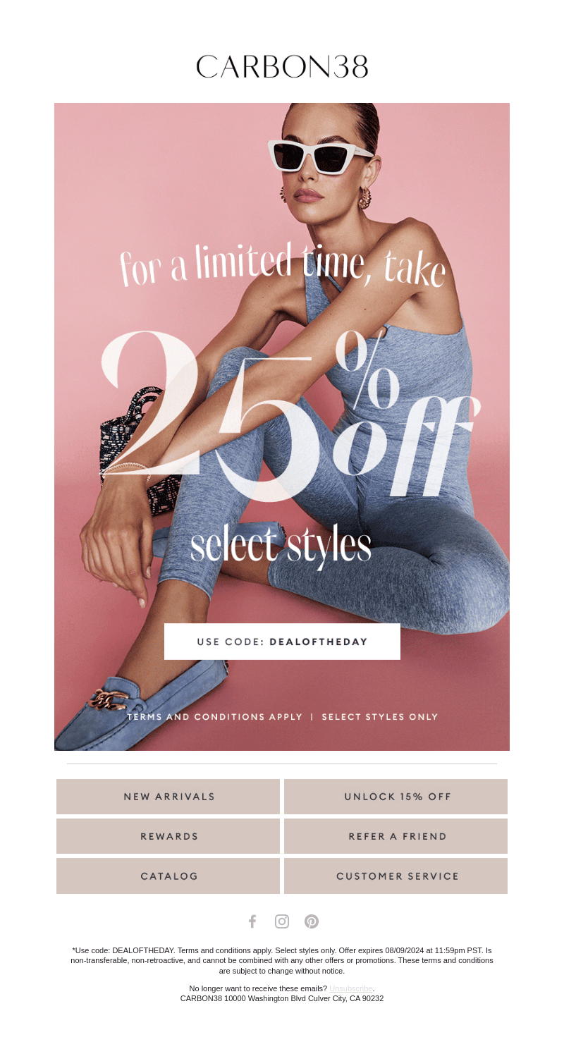 STARTS NOW: 25% OFF