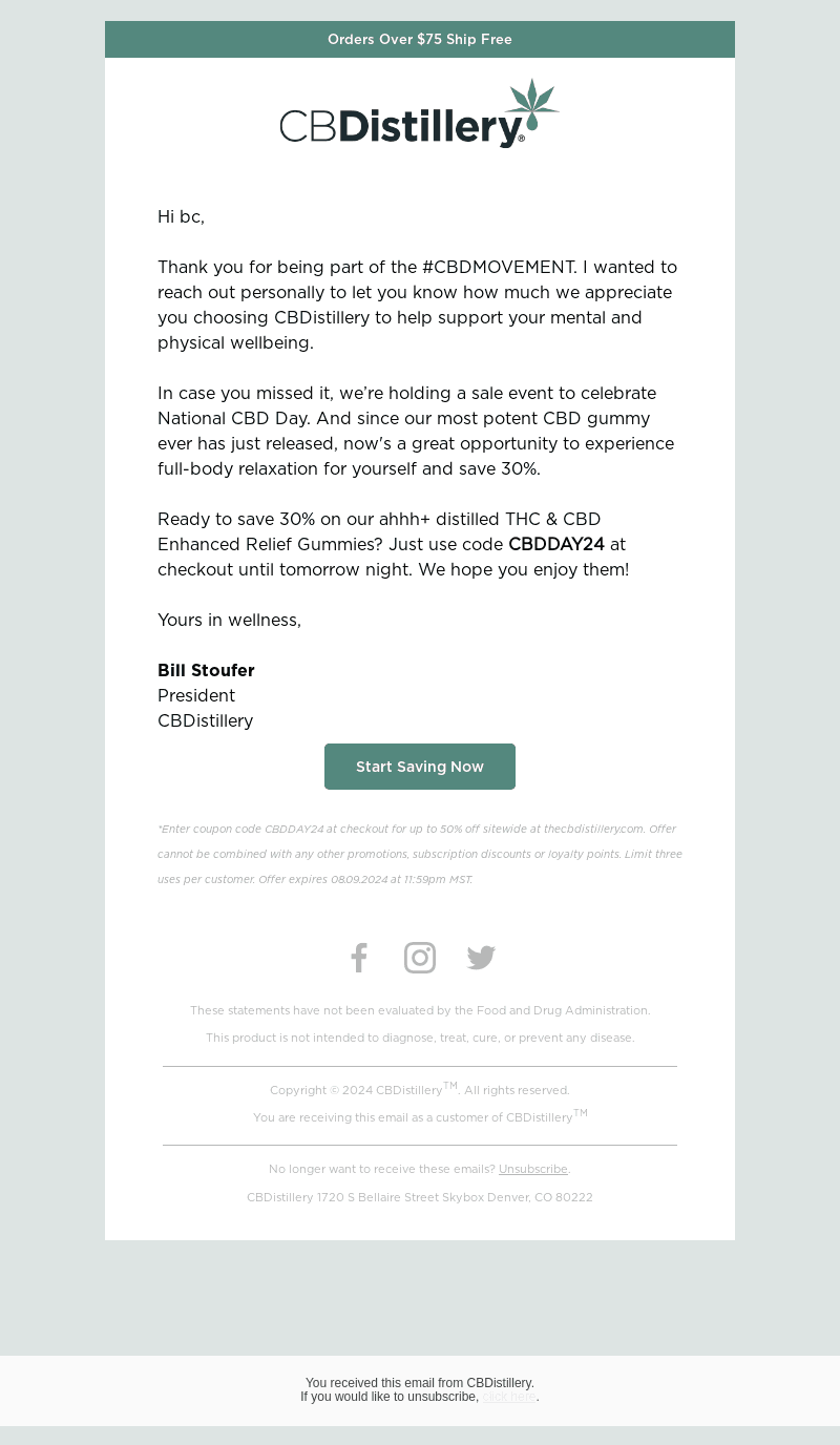 A Note from our President