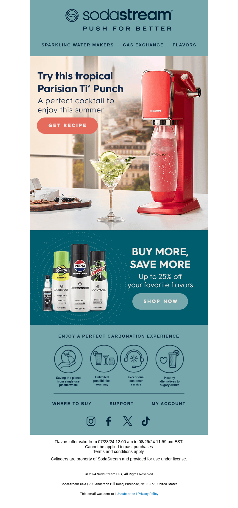SodaStream email from Thu, Aug 8, 2024