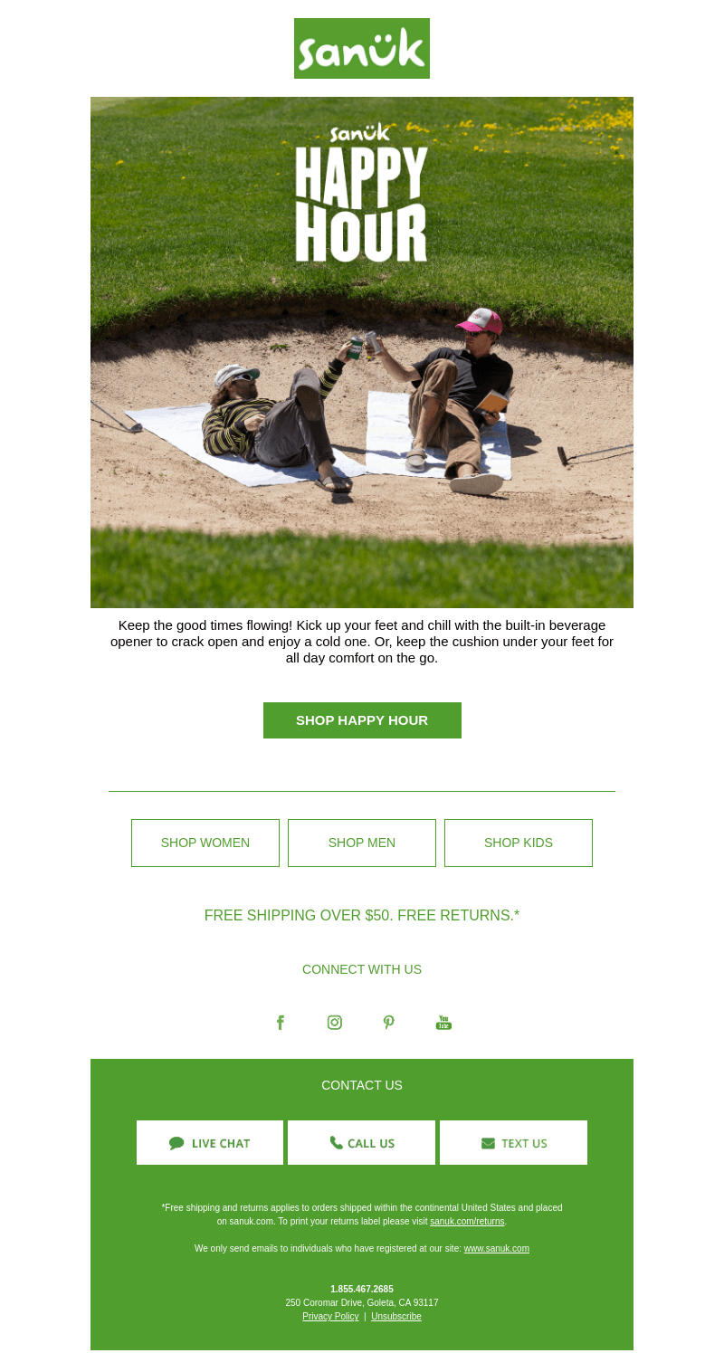 Sanuk email from Fri, Aug 9, 2024