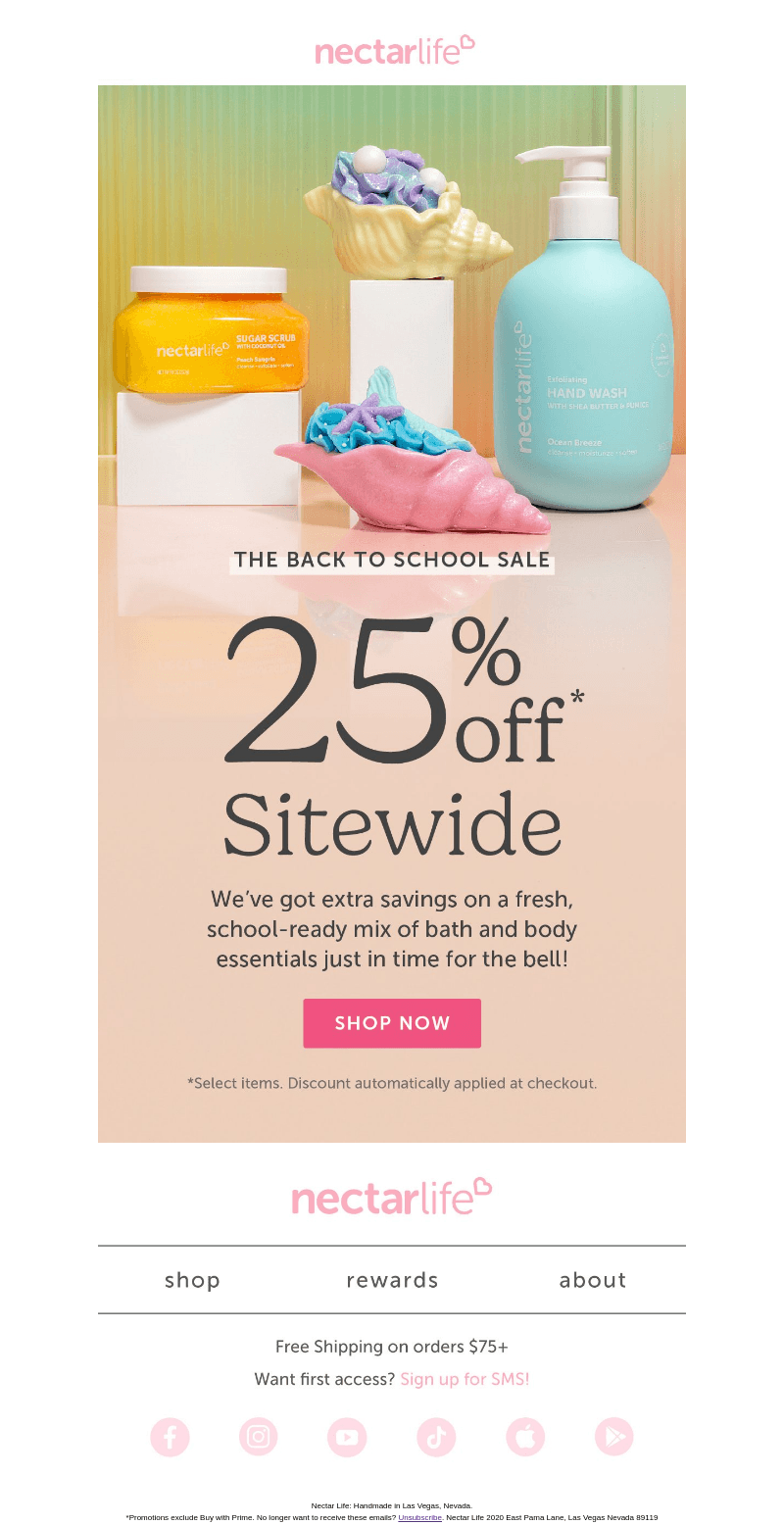 Back To School Sale