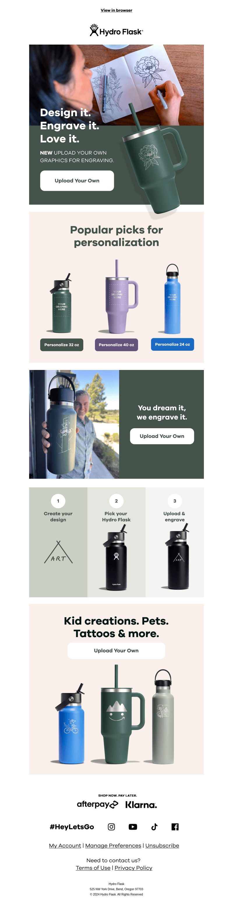 NEW: Upload your own engraving