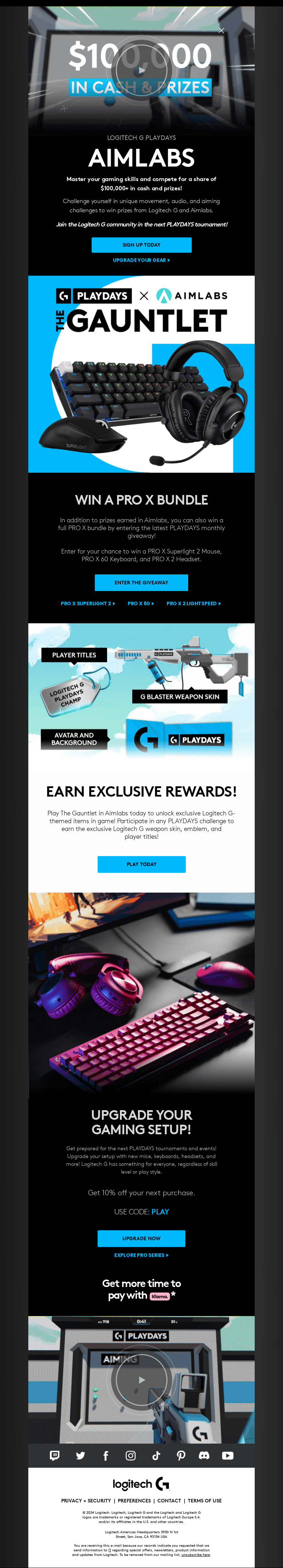Logitech email from Tue, Aug 13, 2024
