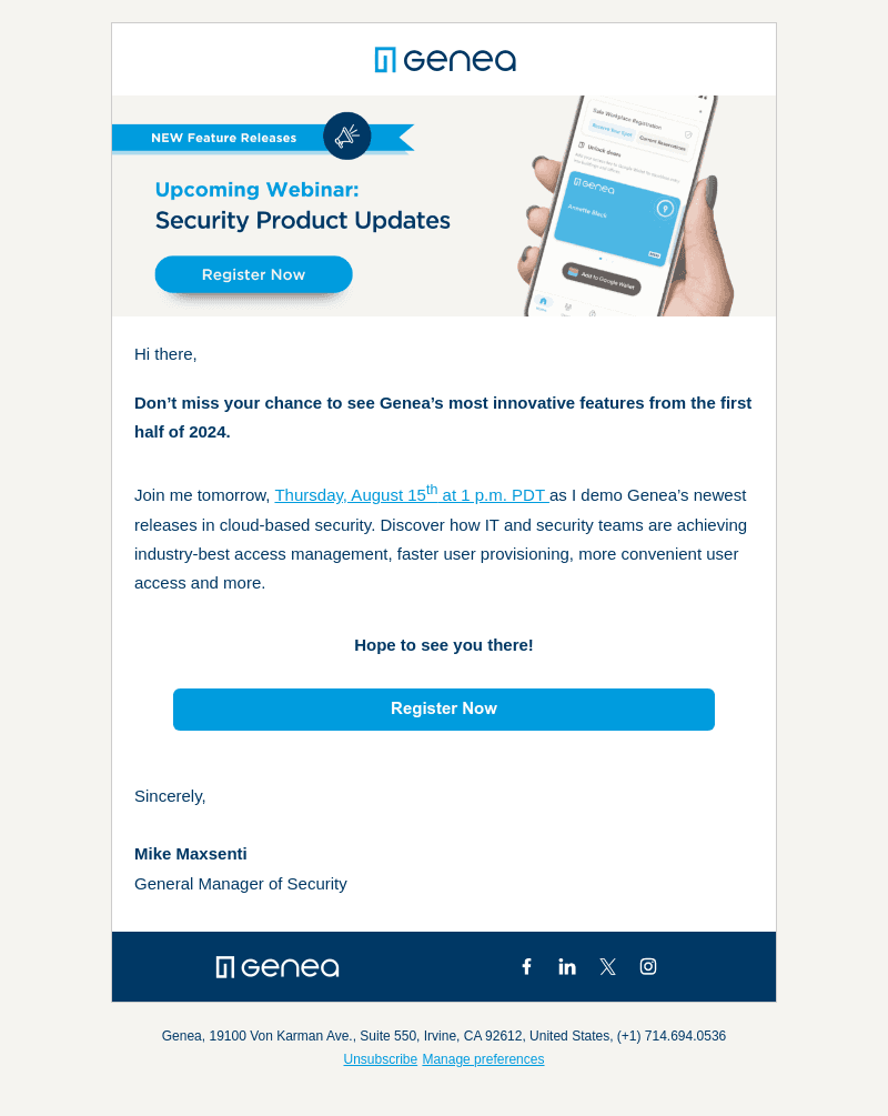 Sequr email from Wed, Aug 14, 2024