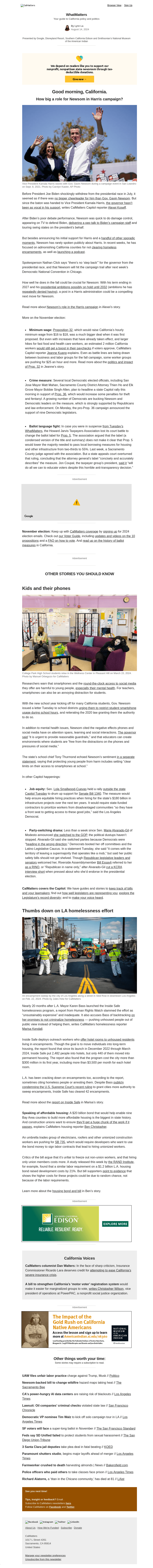 Calm email from Wed, Aug 14, 2024