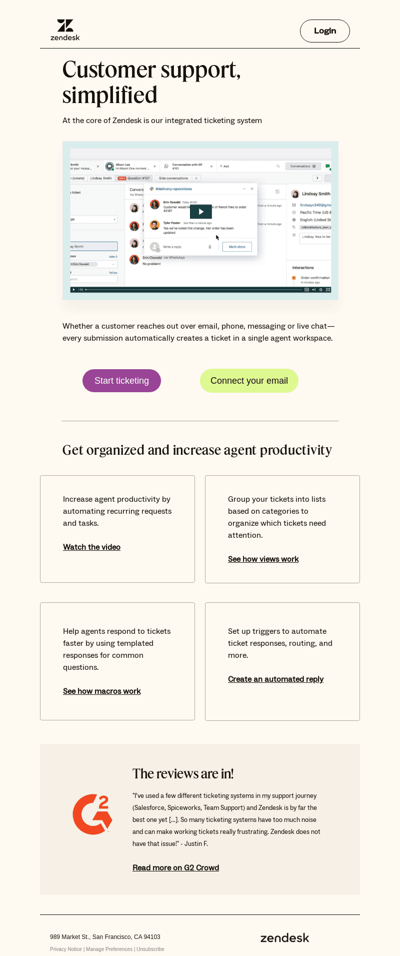 Trial essentials: Zendesk Ticketing