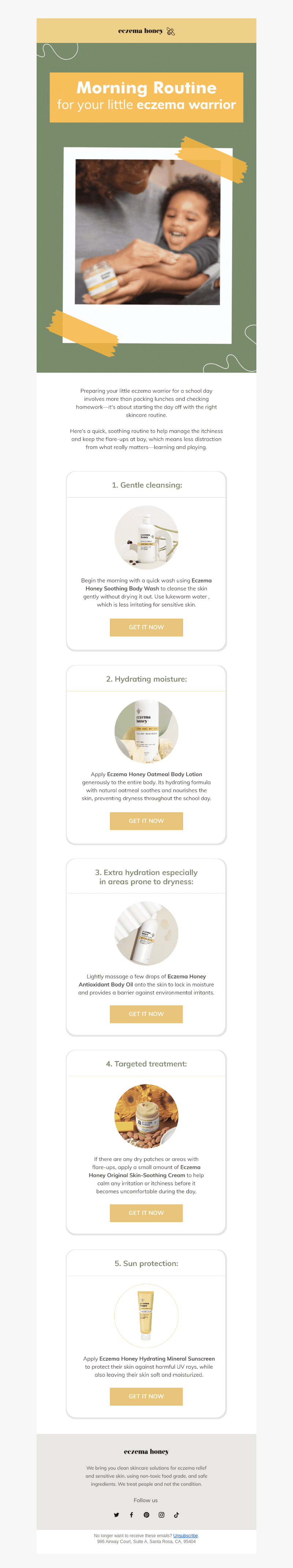 Eczema Honey Co email from Wed, Aug 14, 2024