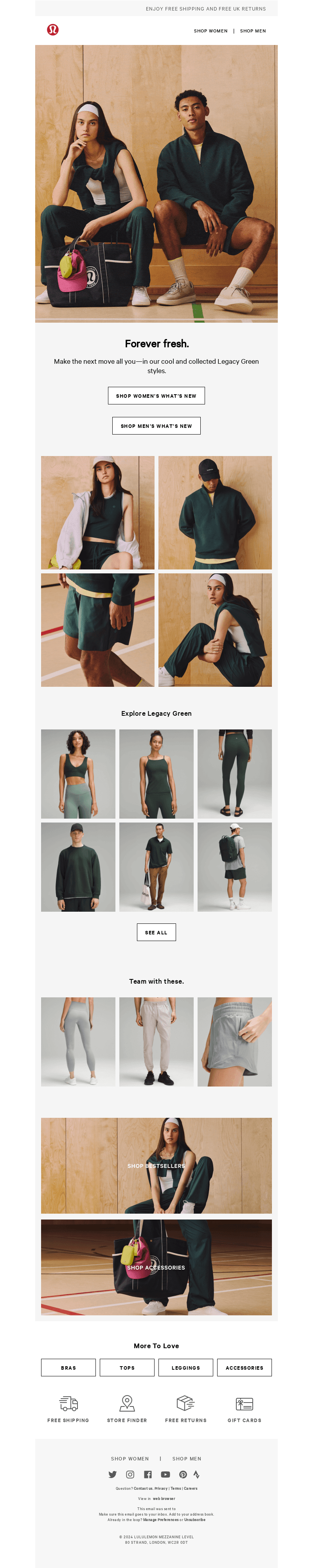 It’s a Legacy Green summer.