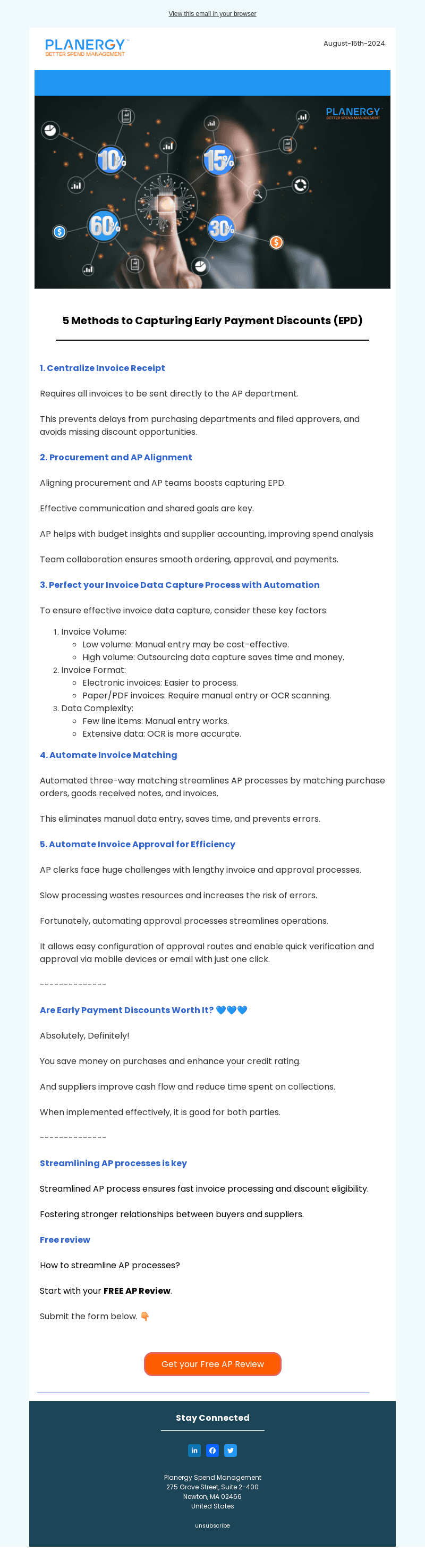 PLANERGY email from Thu, Aug 15, 2024