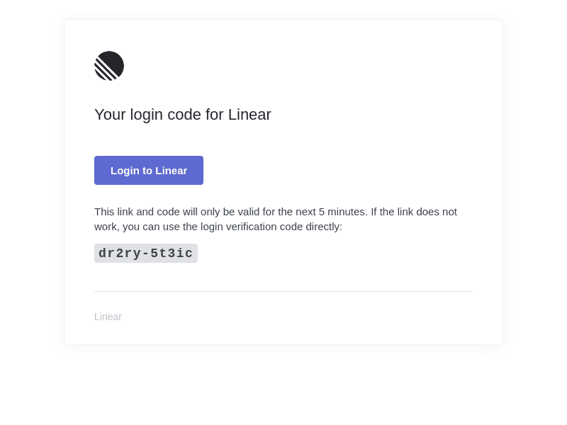 Login for Linear