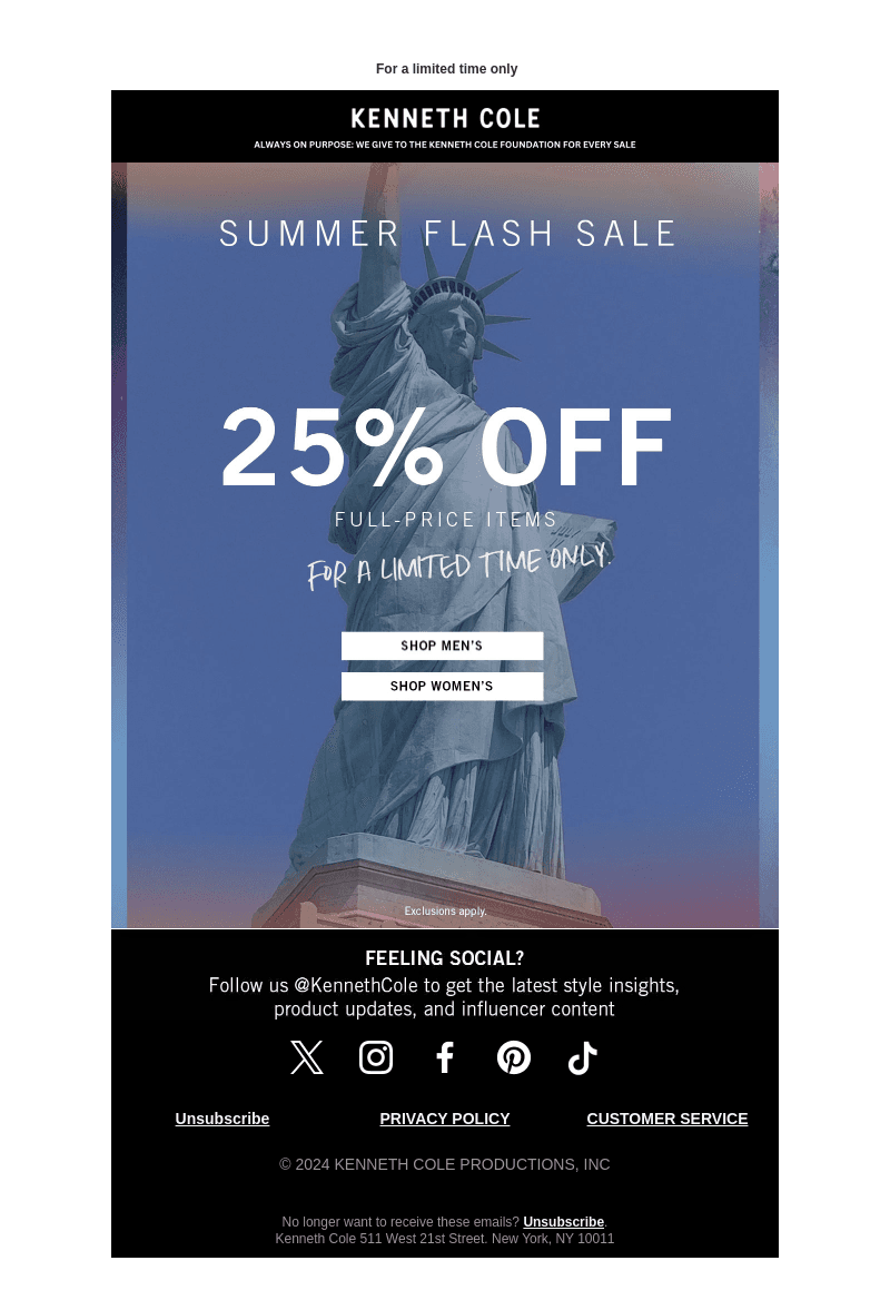 Flash Sale: 25% Off