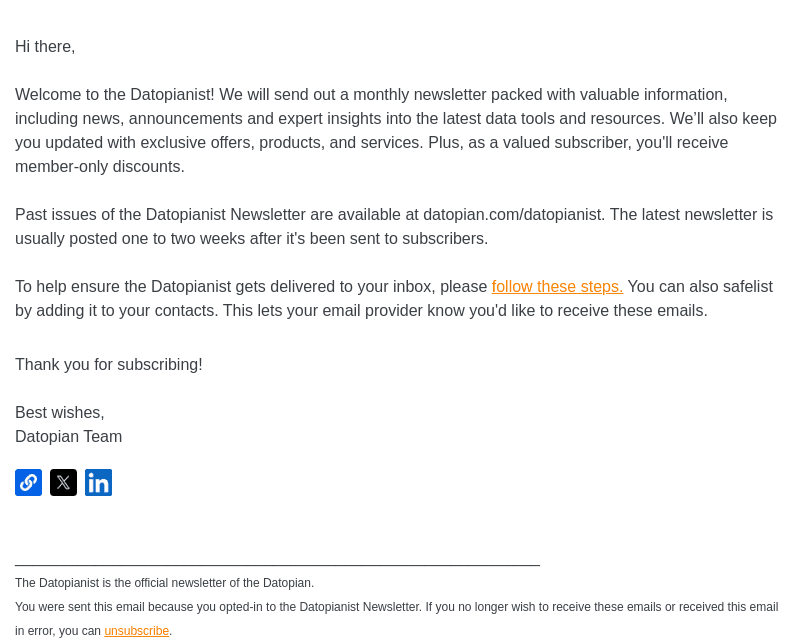 Datopian (Viderum Inc. trading as) email from Sun, Aug 18, 2024