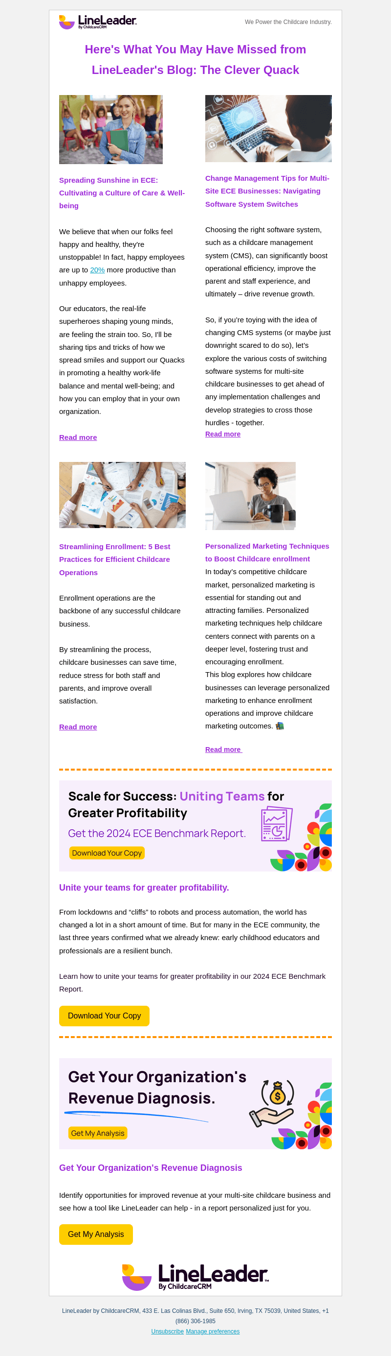 LineLeader email from Tue, Aug 20, 2024