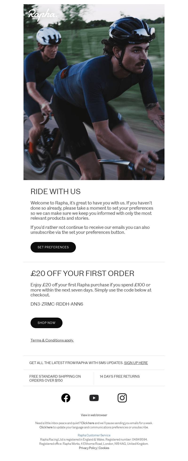 Welcome to Rapha