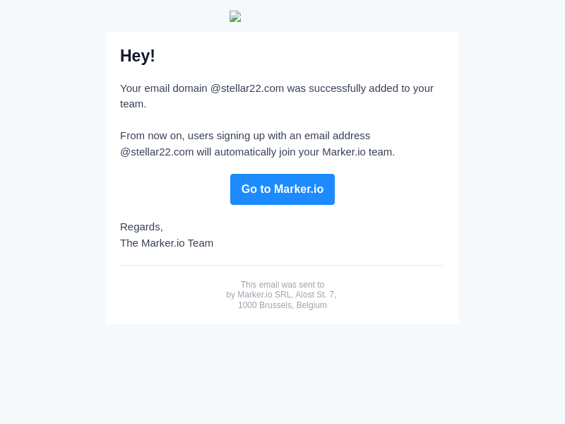@stellar22.com was added to your Marker.io team