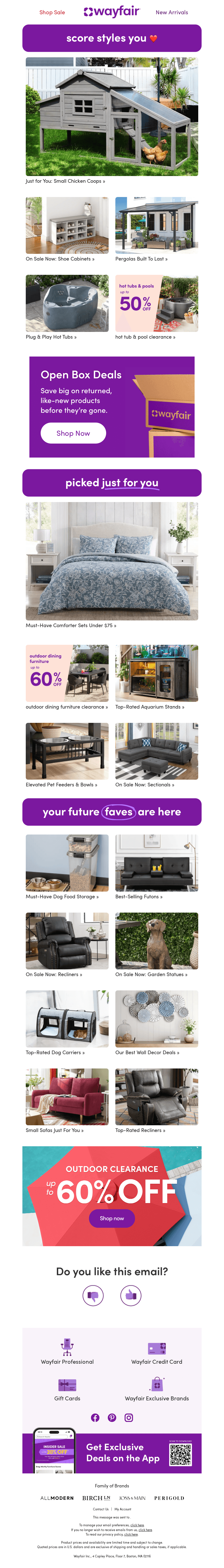 Wayfair email from Wed, Aug 21, 2024