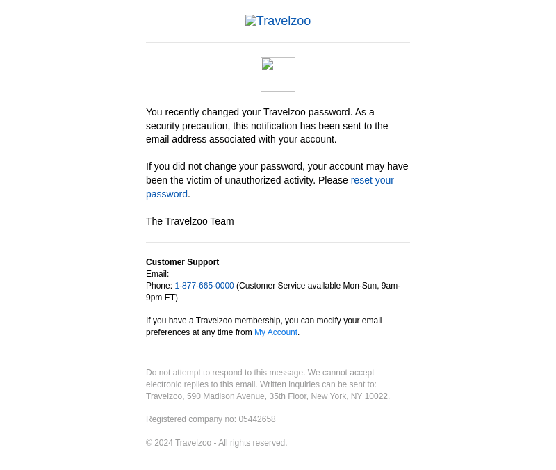 Your Password Has Been Updated