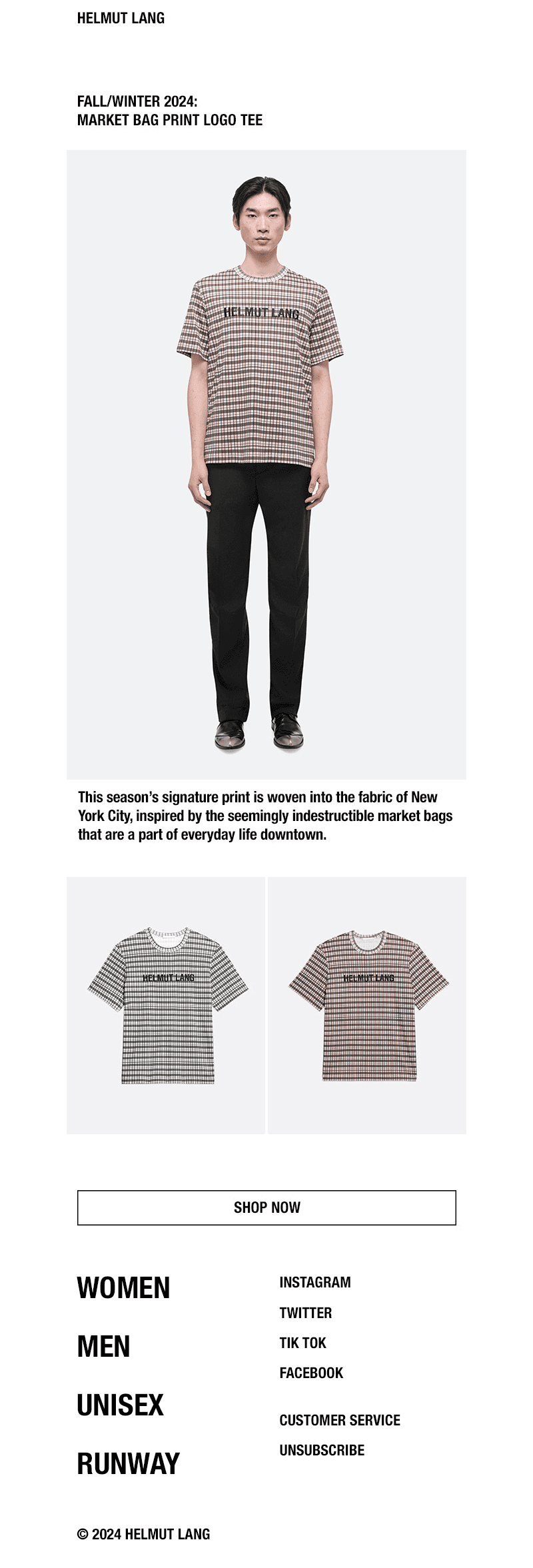 The Market Bag Print Logo Tee