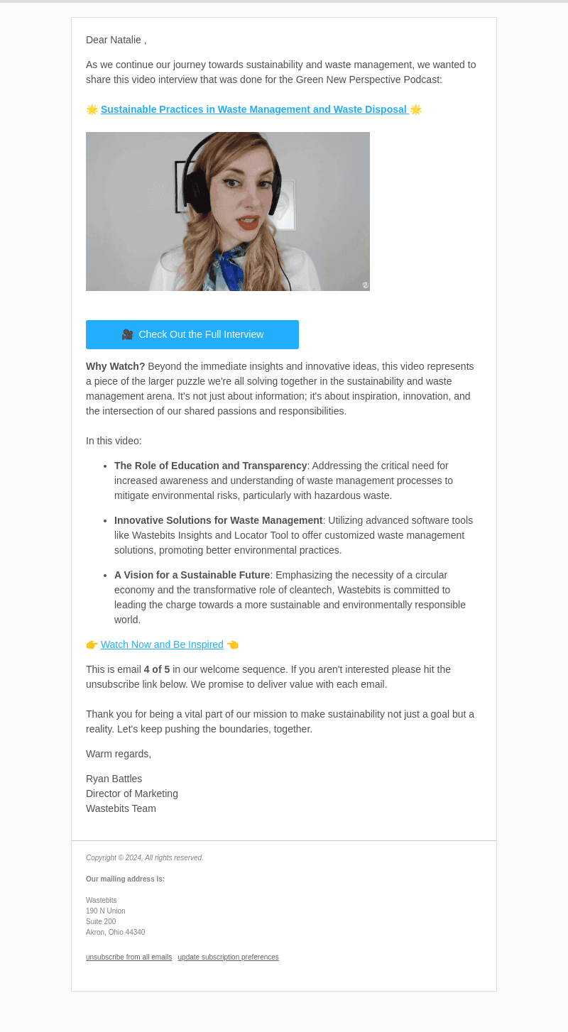 Wastebits email from Thu, Aug 22, 2024