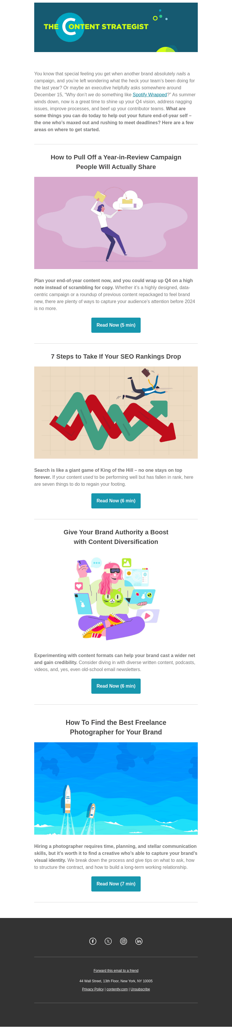 Contently email from Thu, Aug 22, 2024