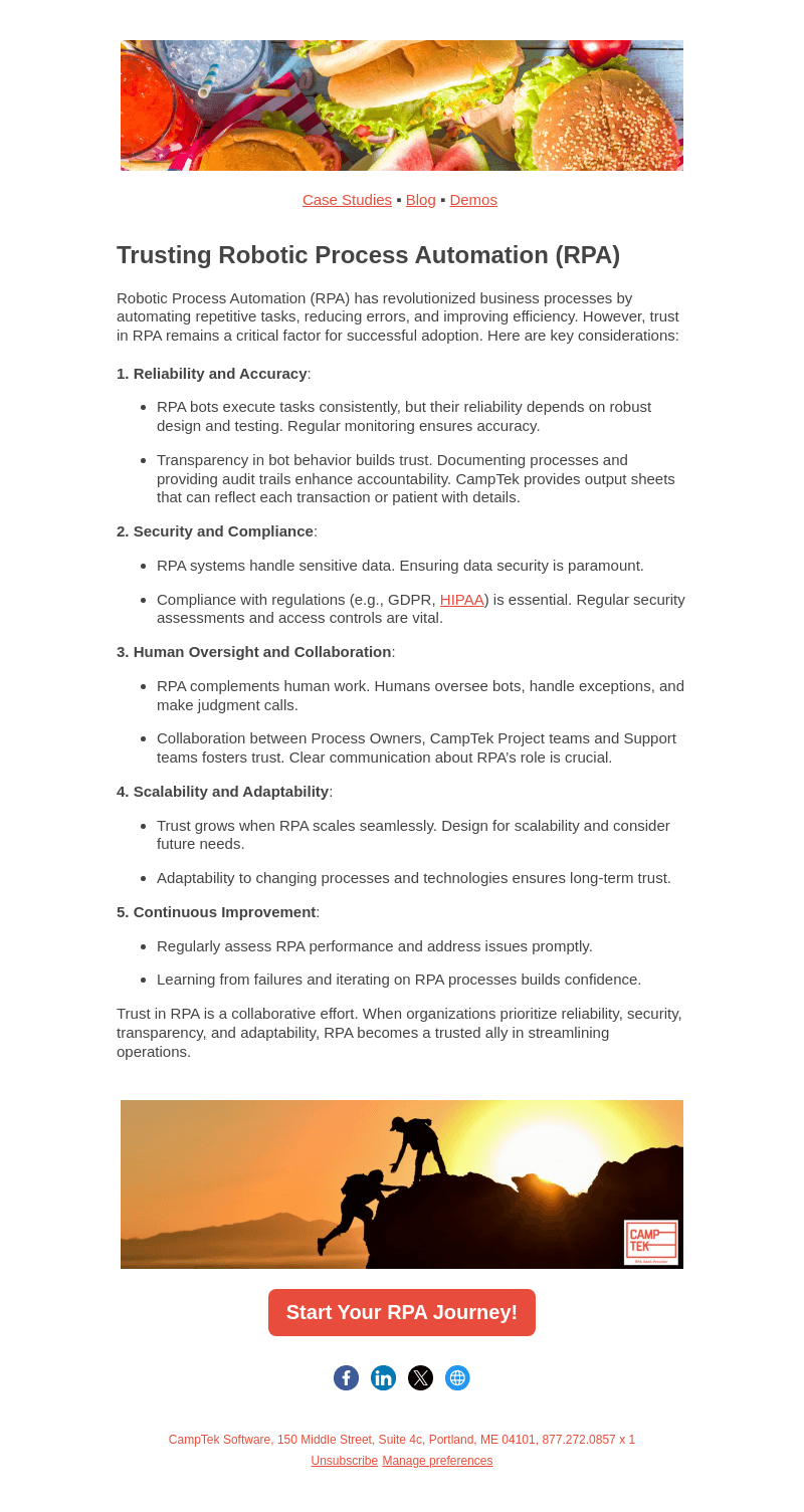 CampTek Software email from Fri, Aug 23, 2024