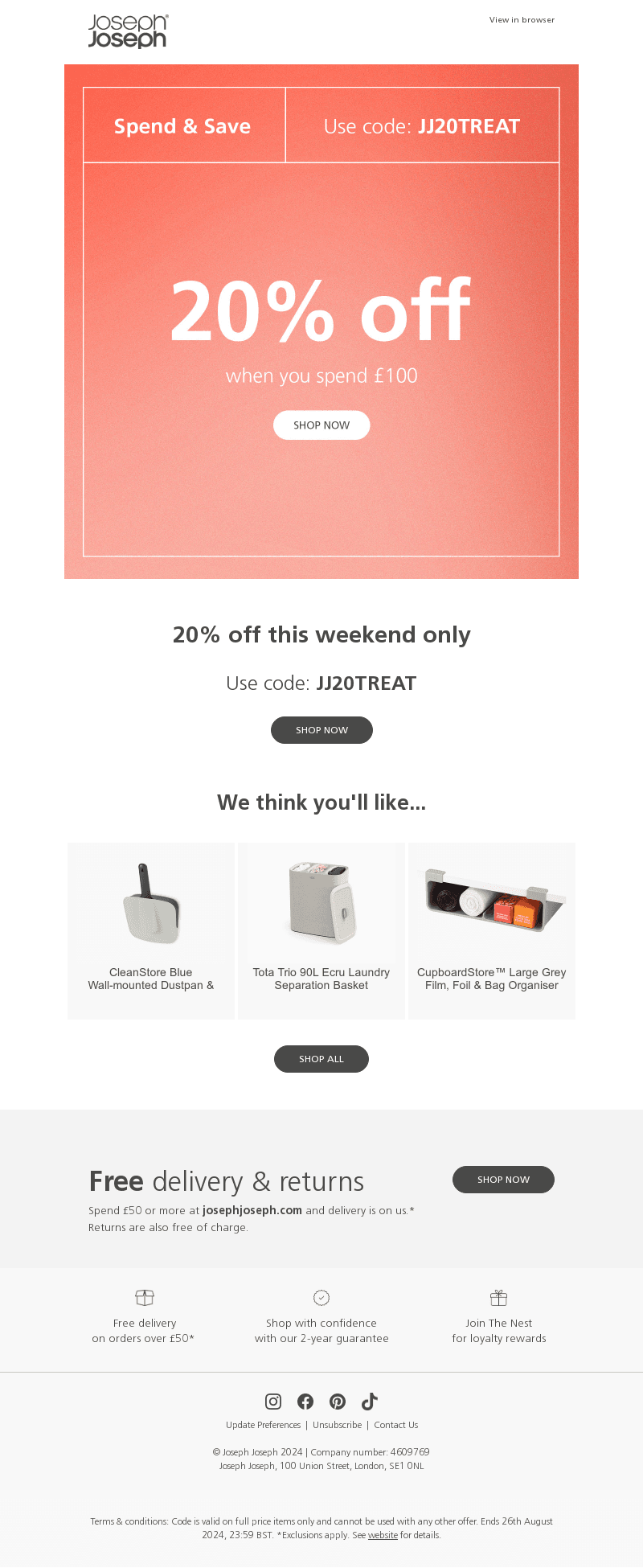 20% off for a limited time only