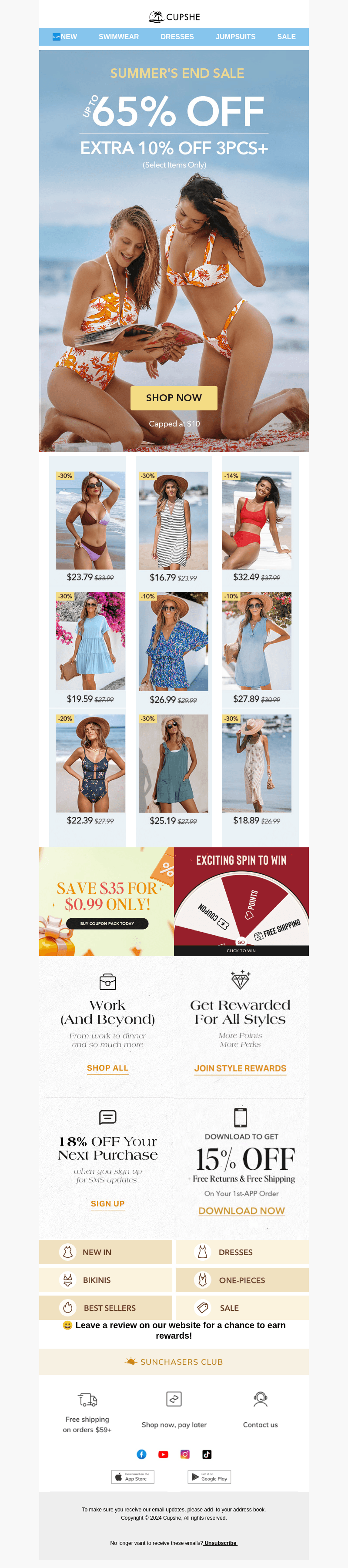 Up to 65% Off + Extra 10% Off
