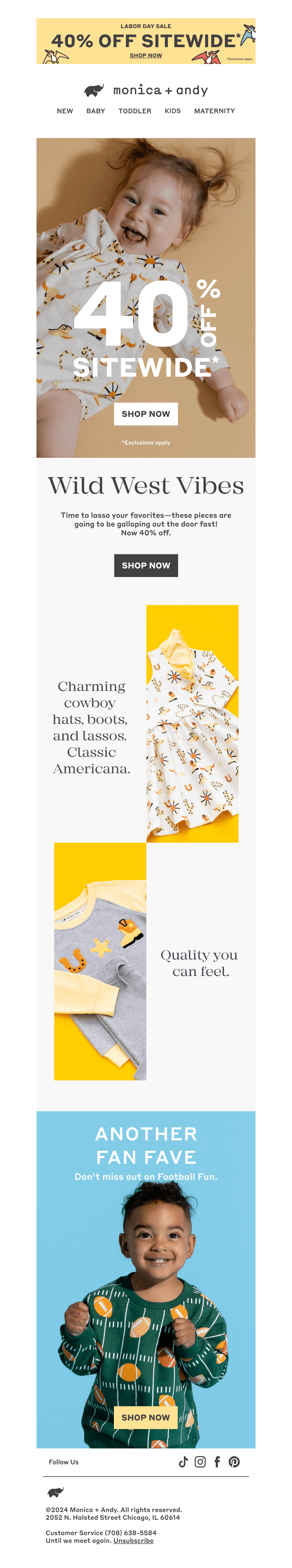 Shop 40% Off Sitewide 🤠🐴