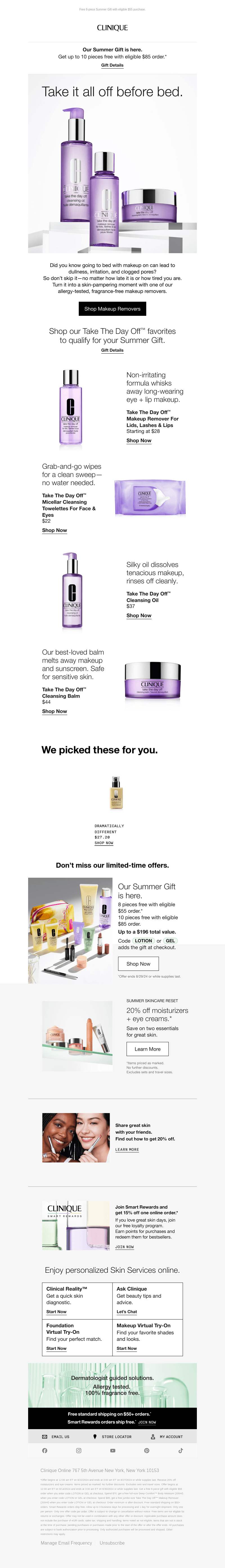 Bedtime skincare tip 🌙 Plus, get your Summer Gift.