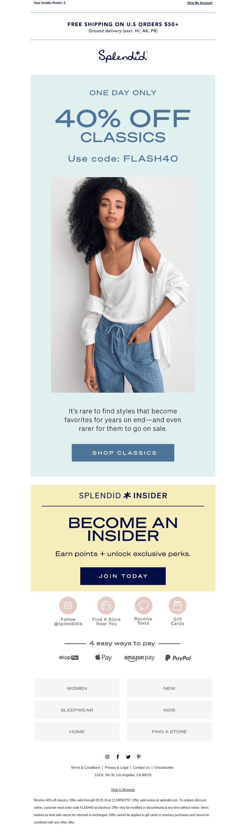 ⚡ 24-HOUR FLASH SALE: 40% Off Classics