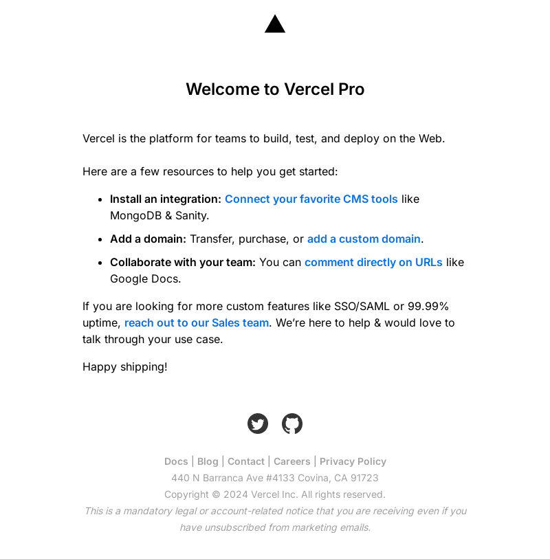 Getting started on Vercel