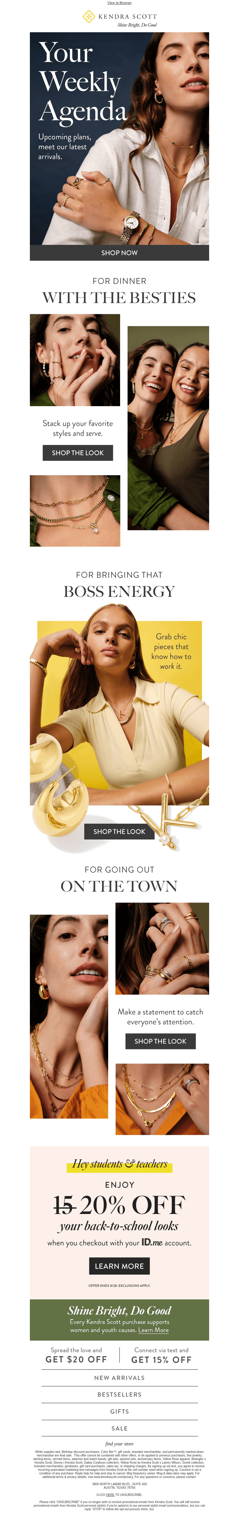 On the Agenda: Looking Chic