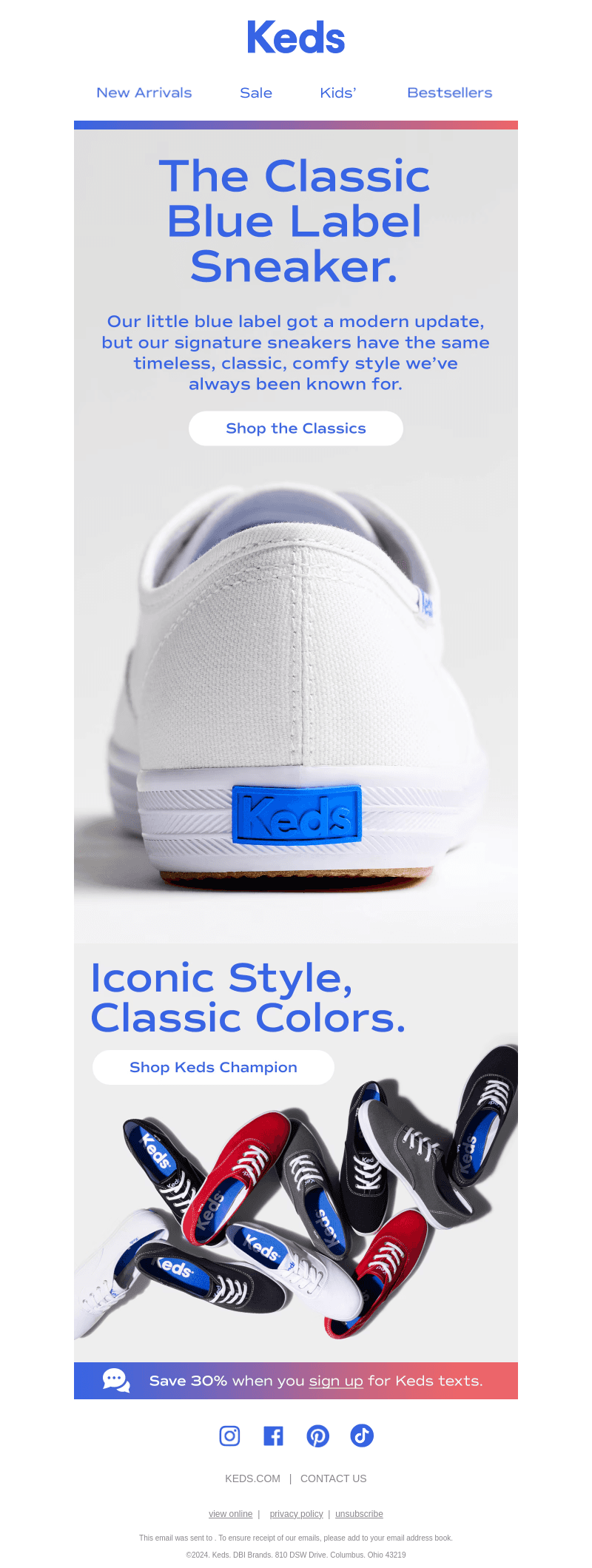 The classic blue label sneaker. 💙