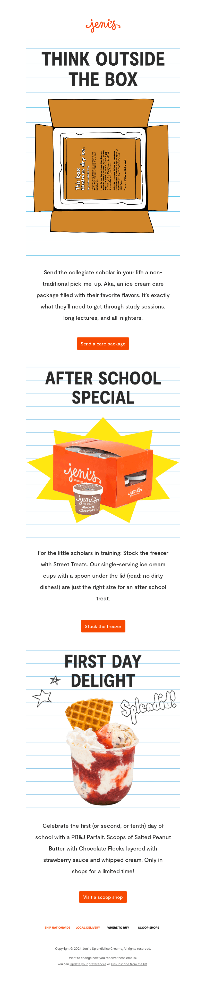 A+ ice creams for every student