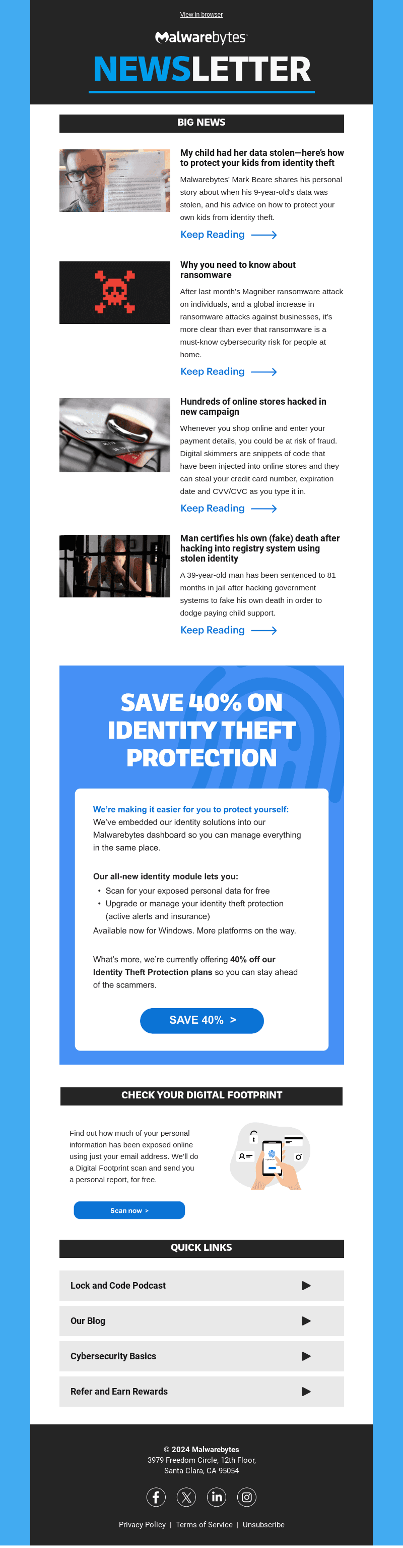 Children’s data theft, ransomware attacks, credit card skimmers, and more