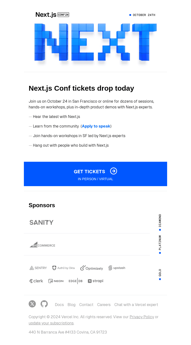 Next.js Conf is back Oct 24. Register now.