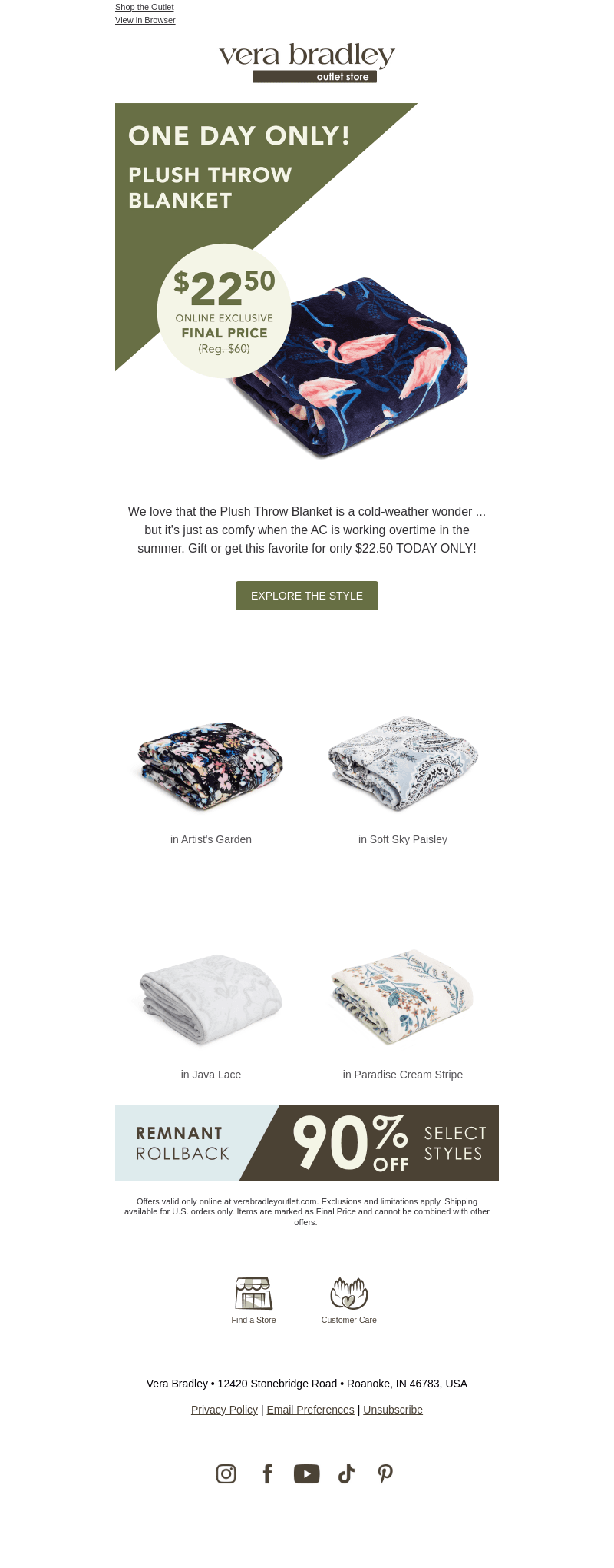 Plush Throw Blankets: $22.50 TODAY ONLY!
