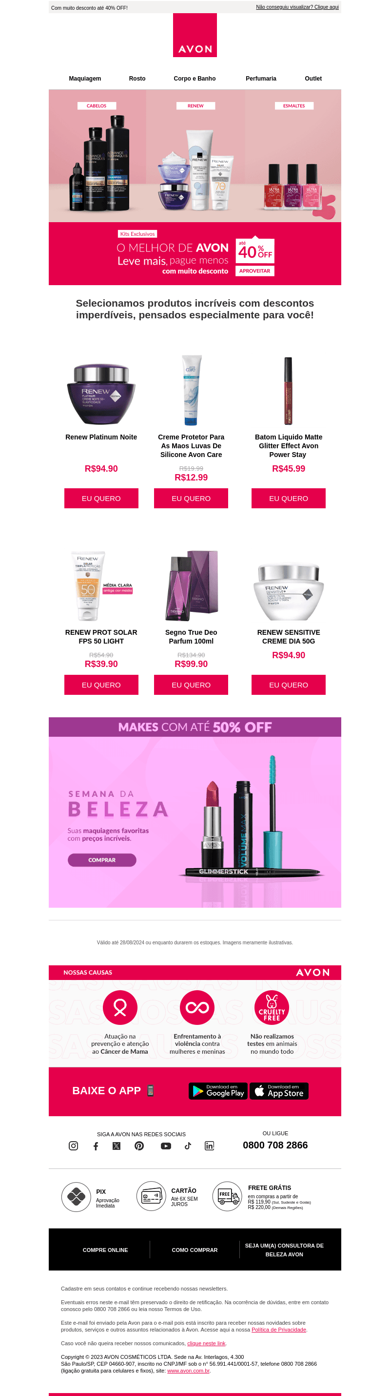 Leve Mais e Pague Menos com Avon!