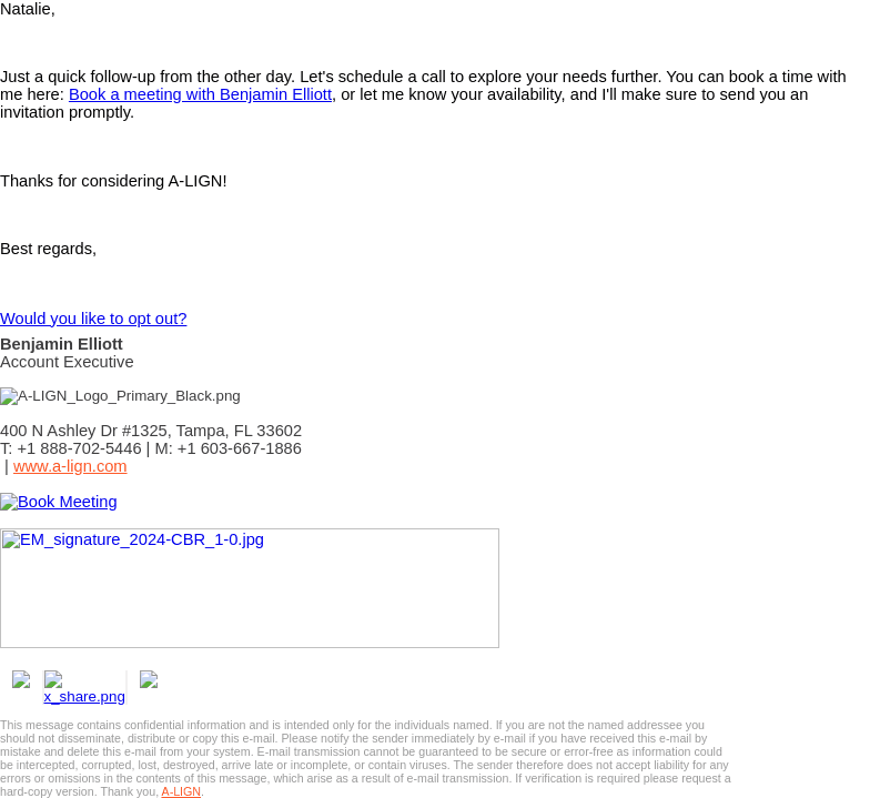 A-LIGN email from Wed, Aug 28, 2024
