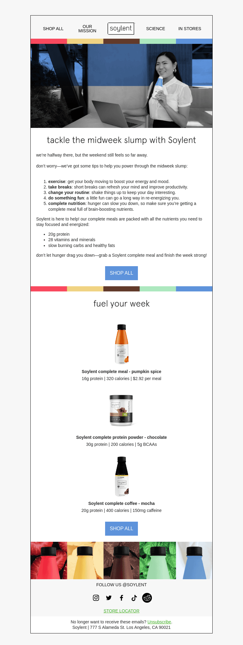 midweek slump? power through with Soylent