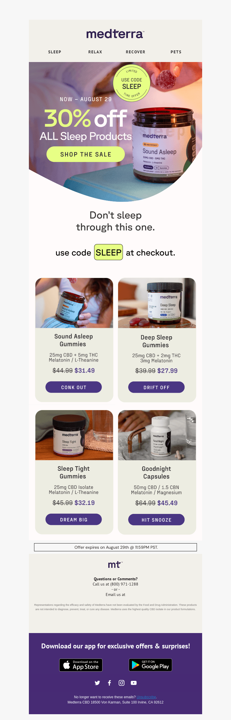 ICYMI: 30% Off Sleep Collection ☁️